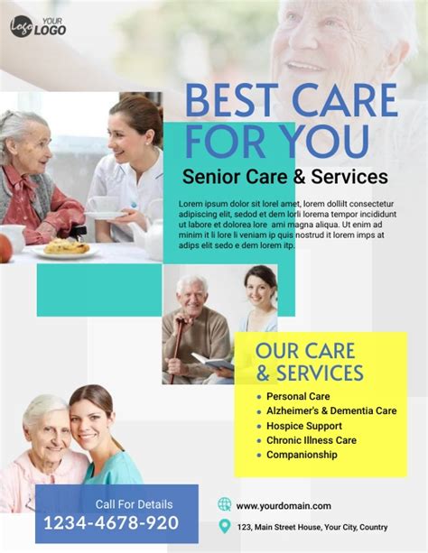 Senior Care Service Flyer Template Postermywall