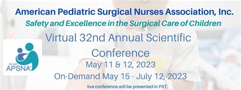 2023 Annual Conference American Pediatric Surgical Nurses Association