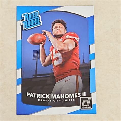 Panini Donruss Rated Rookie Patrick Mahomes Ii Rc Ebay