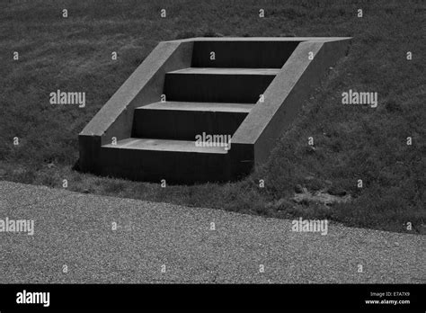 Stone Steps On Small Grass Hill Stock Photo Alamy