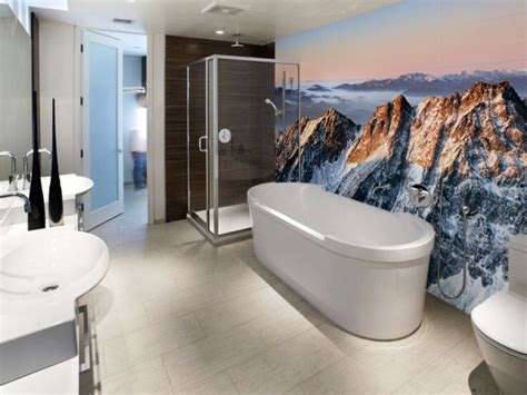 14 Beautiful Wall Murals Design For Your Dream Bathroom