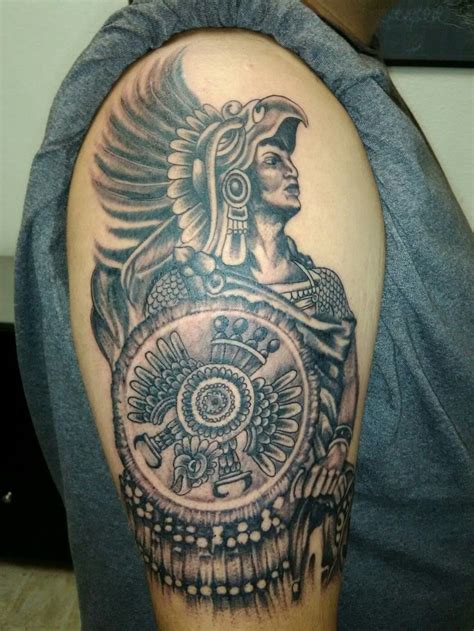 Aztec Warrior Tattoos Designs