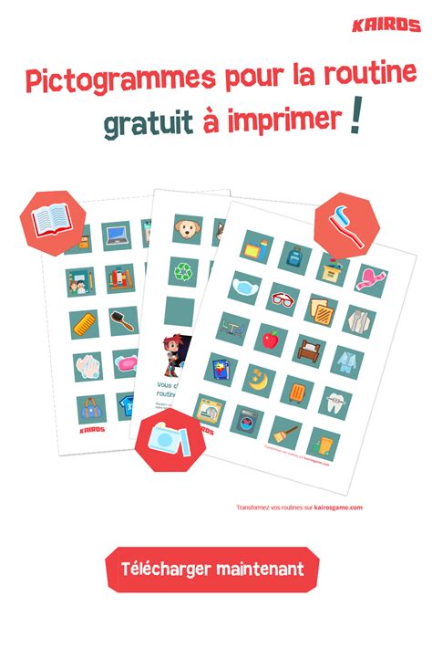 Pictogrammes Pour La Routine Gratuit Imprimer Pictogramme Routine