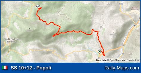 Ss Popoli Stage Map Rally Di Pescara Ciar Rally