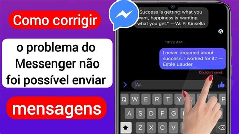 Corrigir O Problema Do Messenger N O Foi Poss Vel Enviar A Mensagem