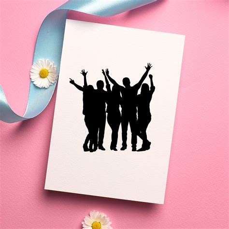 Friends Silhouette SVG Best Friends SVG Besties SVG Friendship Day Girlfriends Svg Girls ...