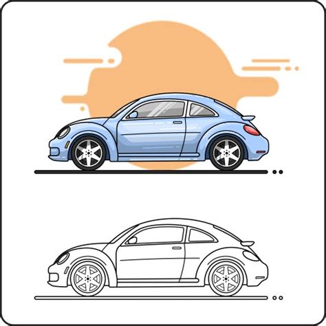 Cartoon Car Side View Vector Images (over 4,600)