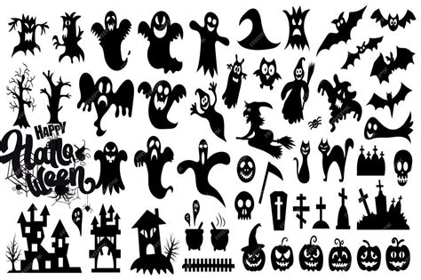 Premium Ai Image Big Collection Of Happy Halloween Magic Collection Hand Drawn Vector