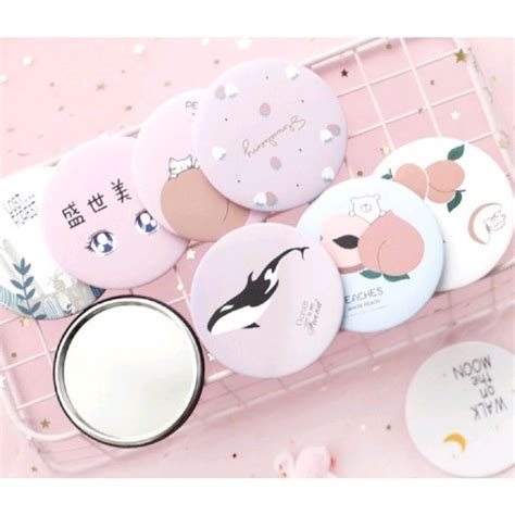 Jual Cermin Bulat Karakter Kaca Mini Untuk Makeup Shopee Indonesia