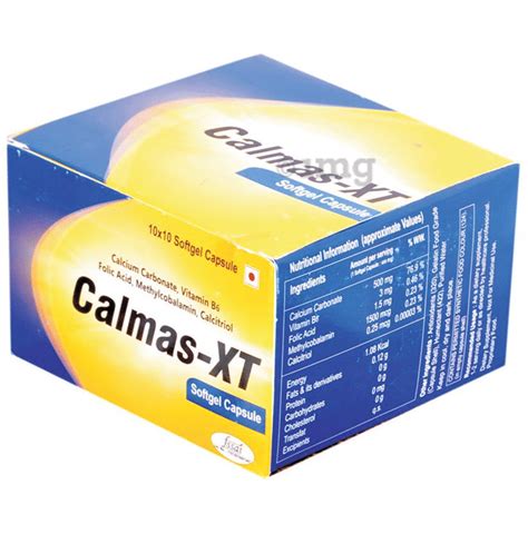 Calmas XT Softgel Capsules Buy Box Of 10 0 Soft Gelatin Capsules At