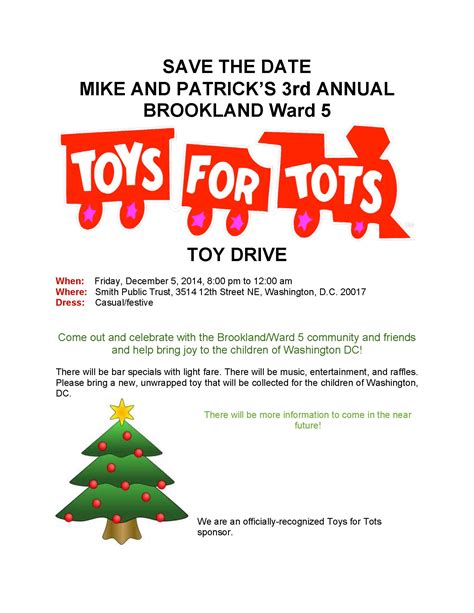 Toys For Tots Donation Flyer Free 7 Prime Designs