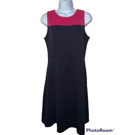 Hawthorn Dresses Hawthorn Medium Dress Pink Navy Blue Color