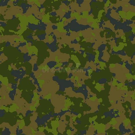 Woodland Camouflage Seamless Tileable Texture Stock Illustration