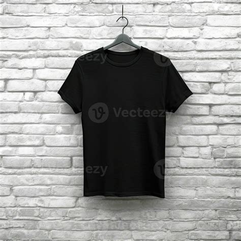 Illustration of a black plain t-shirt mockup, 26347808 Stock Photo at Vecteezy