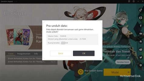 Berapa Ukuran Download Genshin Impact 38 Pra Unduh Di Android Ios