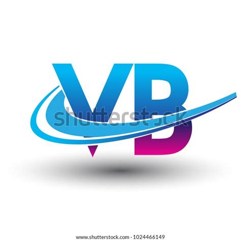 Initial Letter Vb Logotype Company Name Stock Vector Royalty Free