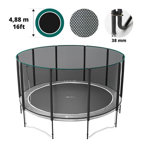 Filet De Protection Premium Noir Pour Trampoline 490