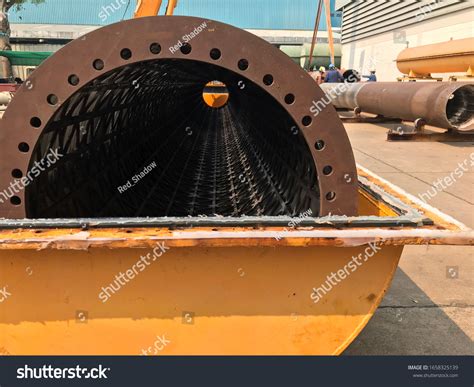 reactor internals parts  preparation maintenance stock photo