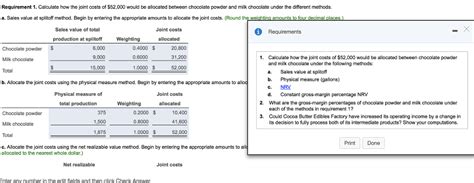 Homework Chapter 11 Cost Allocation Joint Products Chegg