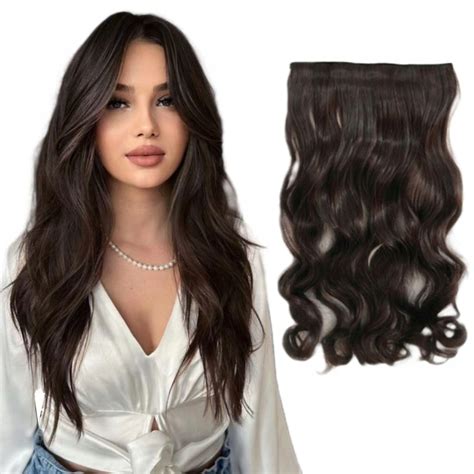 50CM NATURALNE WŁOSY DOCZEPIANE CLIP IN Falowana 12450492449 Allegro pl