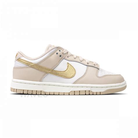Dunk Low Nude E Dourado Waves Calcados