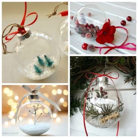 Elegantly Adorable Ways To Fill Clear Ornaments Mini Christmas