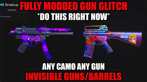 Do This Now Invisible Guns Barrel Warzone Camo Glitch Warzone Camo