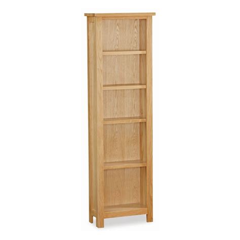 New Trinity Oak Slim Bookcase Martins Furniture