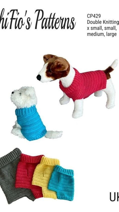 429 Easy Dog Sweater Crochet Pattern 429 Crochet Pattern By Shifios