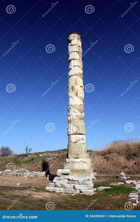 Ruins Of Temple Of Artemis Stock Photo Image Of Remains 24428404