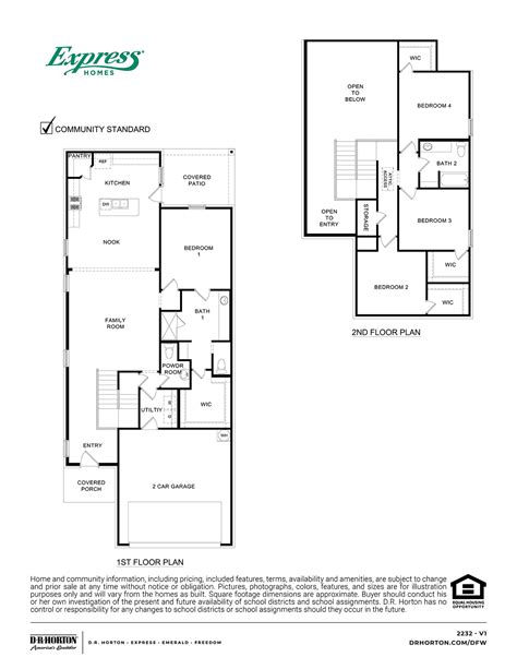 Dr Horton Homes Floor Plans Texas Two Birds Home