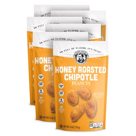 Honey Roasted Chipotle Peanuts 6 Pack Pears Snacks