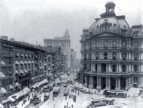 Broadway and Post Office Building, New York - 1894