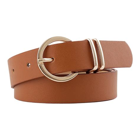 Womens Leather Belts For Jeans Dresses Ladies Waist Belt With Fashion Buckl W R1a8