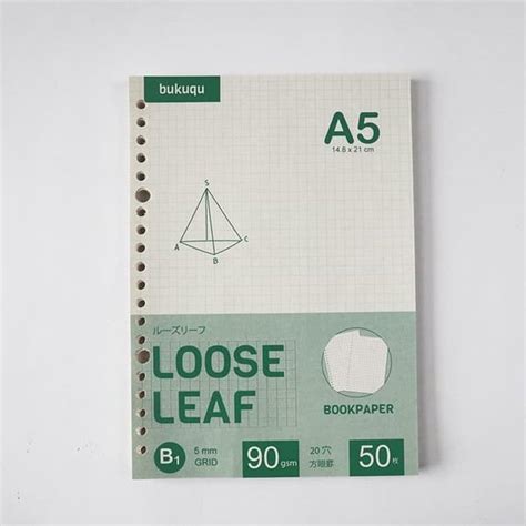 Jual Diskon Bookpaper Loose Leaf Grid Kertas Binder Isi Notes A