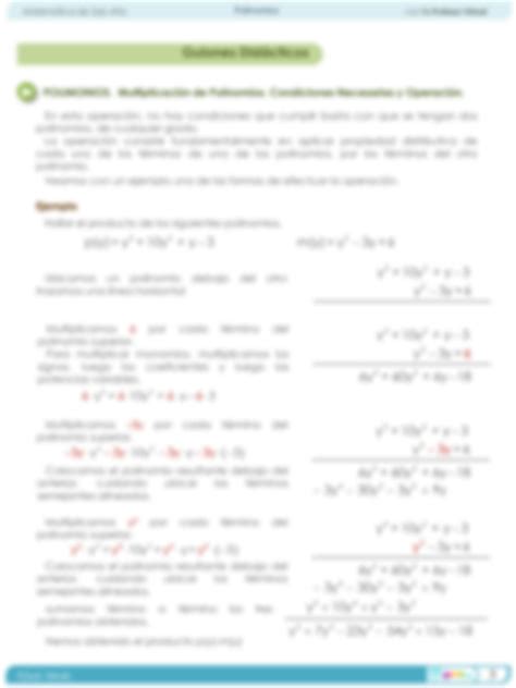 SOLUTION Polinomios Multiplicacion Ejercicios Studypool