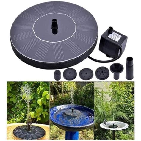 Fontaine Solaire Flottante Pompe Eau Solaire Jardin Ext Rieur