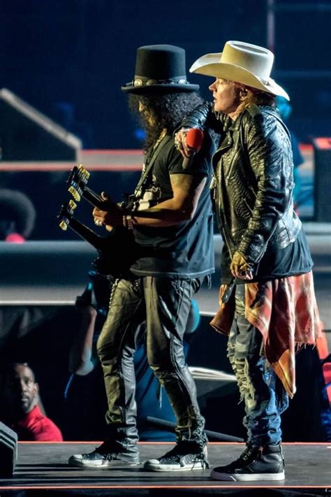 Axl Rose And Slash Of Guns N Roses July 2016 Axlrose Rockicon