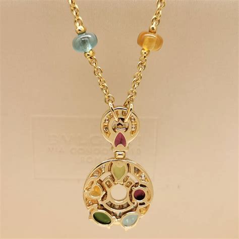 Bvlgari Astrale Necklace K Yellow Gold Coloured Gem Gem