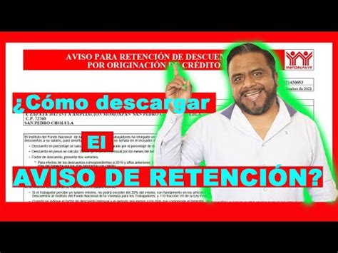 Descarga Tu Hoja De Retenci N De Infonavit En Formato Pdf Gu A