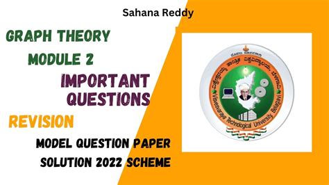 Module 2 Graph Theory Important Questions Model Question Paper