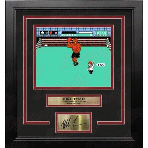 Mike Tyson Punch Out 8 X 10 Framed Video Game Boxing Photo With