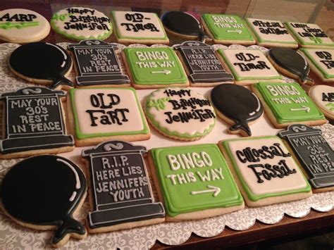 Over The Hill Themed Sugar Cookies Iced Cookies Cut Out Cookies Royal