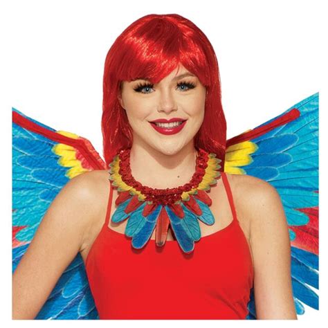 Adult Parrot Macaw Costume Collar Rio Carnivale Halloween Costume Mens Womens Ebay