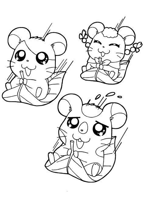 Dessin Hamtaro 40014 Dessins Animés à colorier Coloriages à imprimer