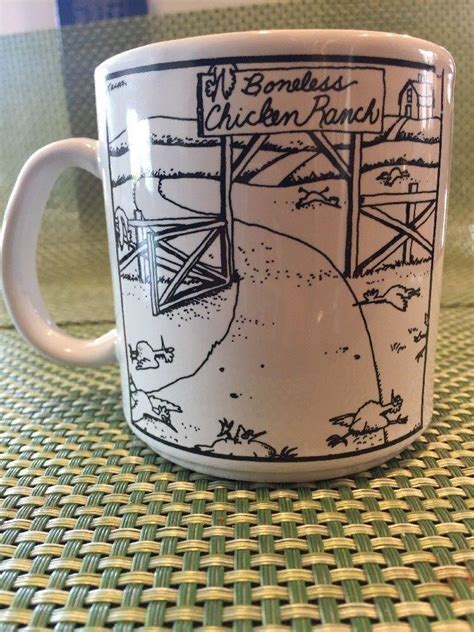 Vintage Far Side Boneless Chicken Ranch Coffee Tea Mug Cup 1925504853