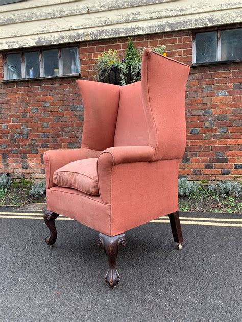 Late Victorian Wing Armchair