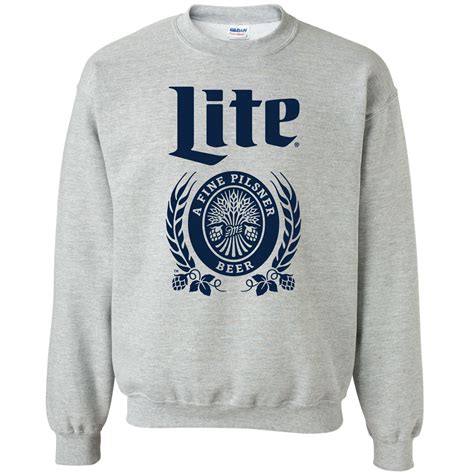 miller lite miller lite label brew city beer gear