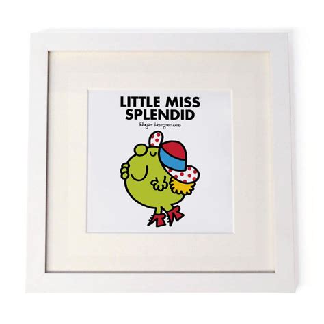 Personalised Little Miss Splendid White Framed Print