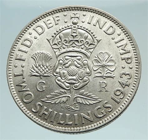 United Kingdom Great Britain George V Silver Florin Shillings